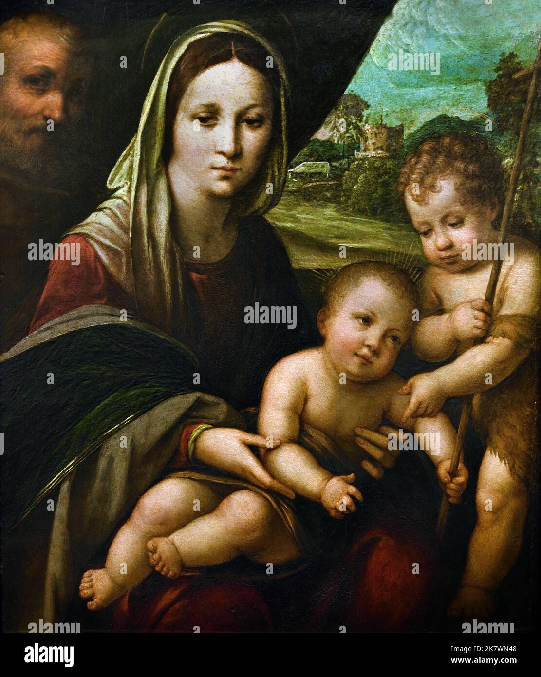Holy Family with the Young St John the Baptist 1505 Niccolo di